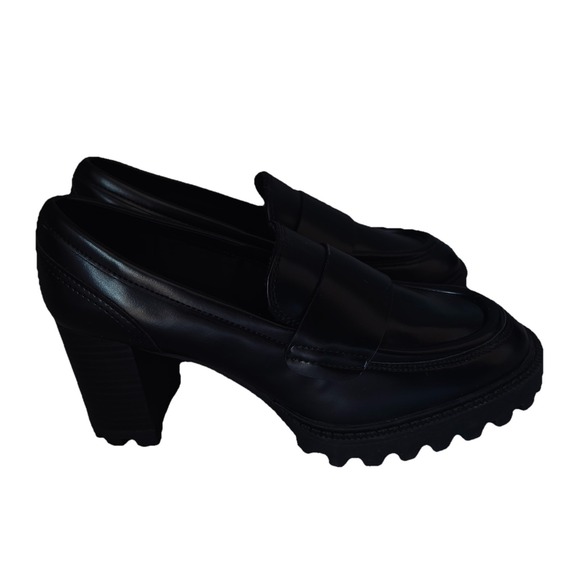 H&M Shoes - NEW H&M Chunky Heel grunge combat Block Heel‎ platform boots 37 Preppy Y2K 90s